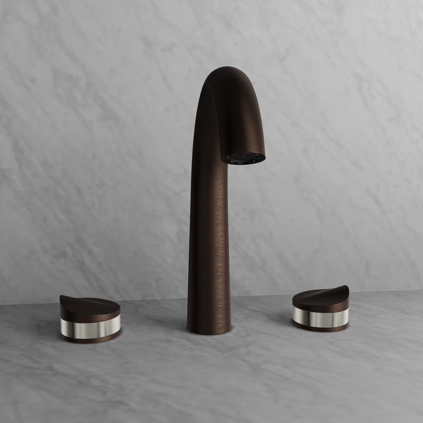 Baril 8" c/c lavatory faucet, drain included