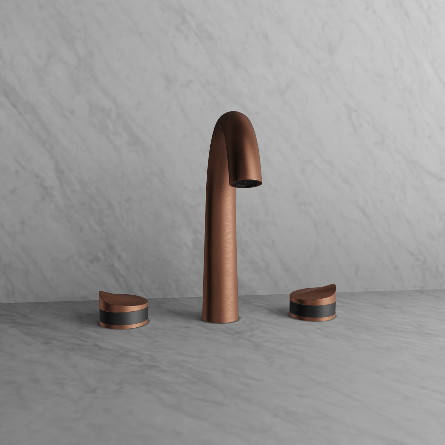 Baril 8" c/c lavatory faucet, drain included