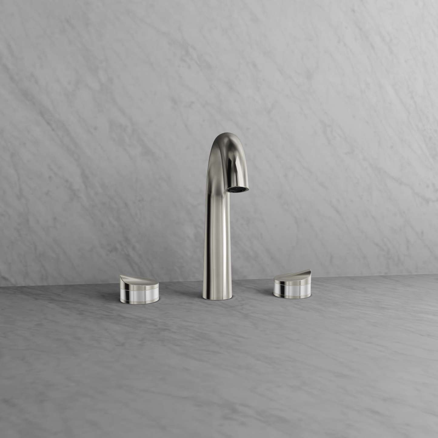 Baril 8" c/c lavatory faucet, drain included