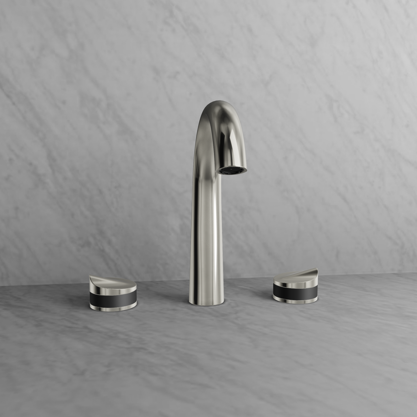 Baril 8" c/c lavatory faucet, drain included