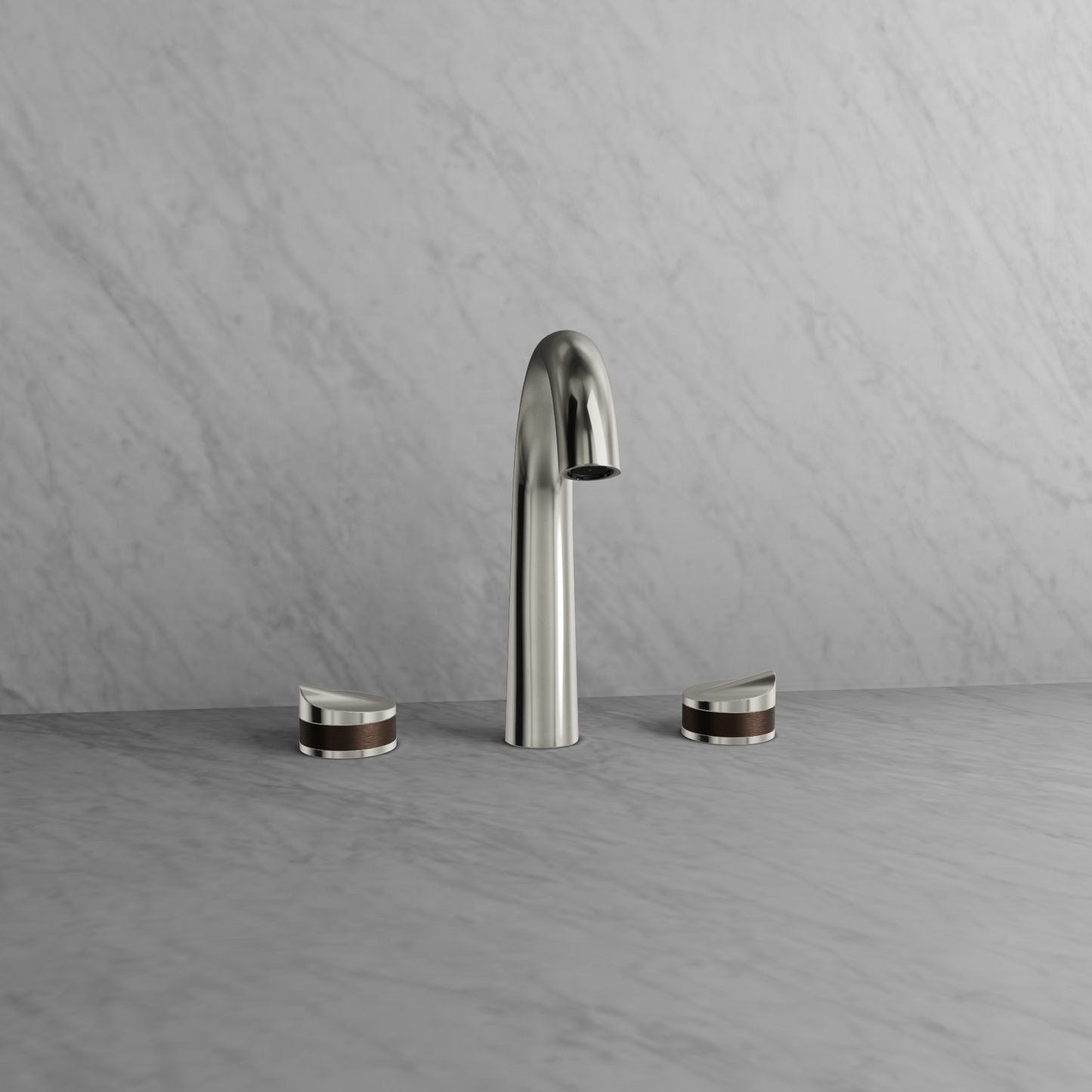 Baril 8" c/c lavatory faucet, drain included