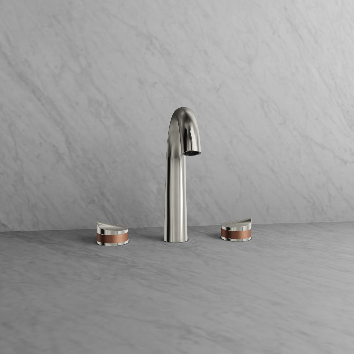 Baril 8" c/c lavatory faucet, drain included