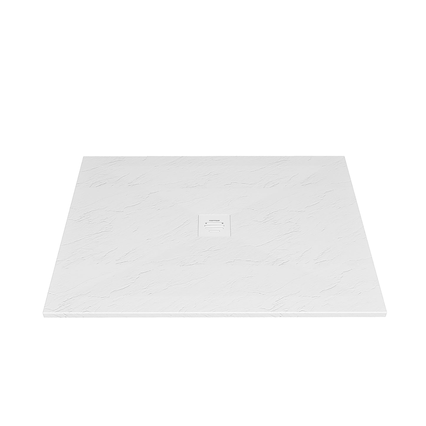 Shower base Slate 48 x 42, custom-made tile flange installation, in three colors