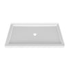 Zitta Shower base 60 x 32, in a corner, wall on the right side, in glossy white