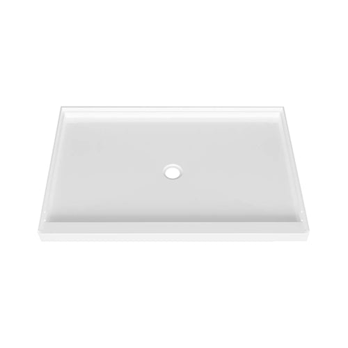 Zitta Shower base 60 x 42, in alcove, in glossy white