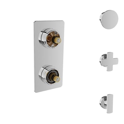 Baril Thermostatic pressure balanced shower valve with 1-way diverter (without handle)