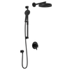 RoundOne™ TCD1 PREMIA (Valve Not Included) : AQUATONIK™ T/P Coaxial Shower System with Wallarm Matte Black