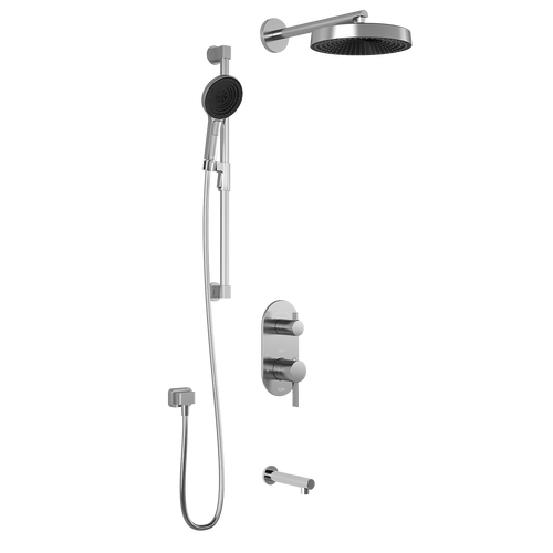 RoundOne™ TD3 PREMIA : AQUATONIK™ T/P with Diverter Shower System with Wallarm Chrome