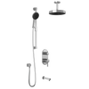 RoundOne™ TD3 PREMIA : AQUATONIK™ T/P with Diverter Shower System with Vertical Ceiling Arm Chrome