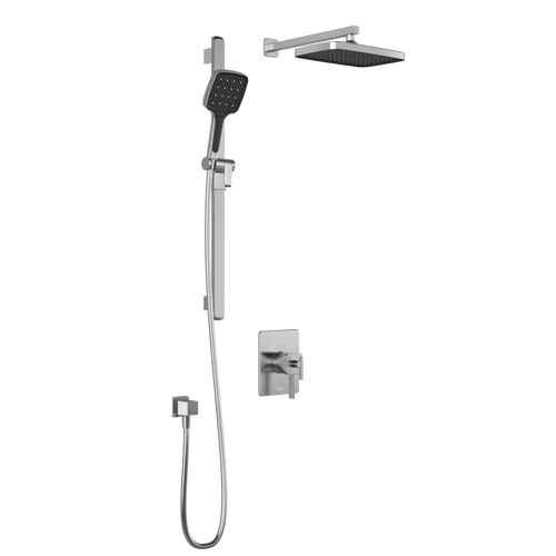 SquareOne™ TCD1 PLUS (Valve Not Included) : AQUATONIK™ T/P Coaxial Shower System with Wallarm