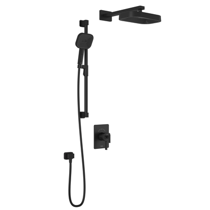 Kalia SquareOne™ TCD1 PREMIA (Valve Not Included) : AQUATONIK™ T/P Coaxial Shower System with Wallarm