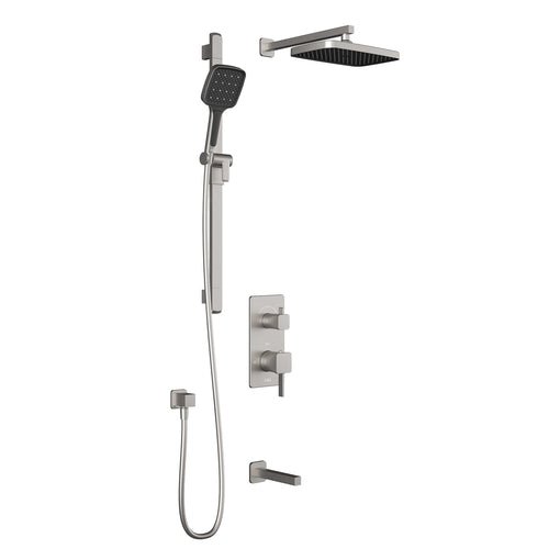 Kalia SquareOne™ TD3 PLUS : AQUATONIK™ T/P with Diverter Shower System with Wallarm