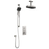 Kalia SquareOne™ TB2 PREMIA : AQUATONIK™ T/P Push-Button Shower System with Vertical Ceiling Arm