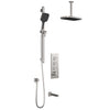 Kalia SquareOne™ TB3 PLUS (Valve Not Included) : AQUATONIK™ T/P Push-Button Shower System with Vertical Ceiling Arm
