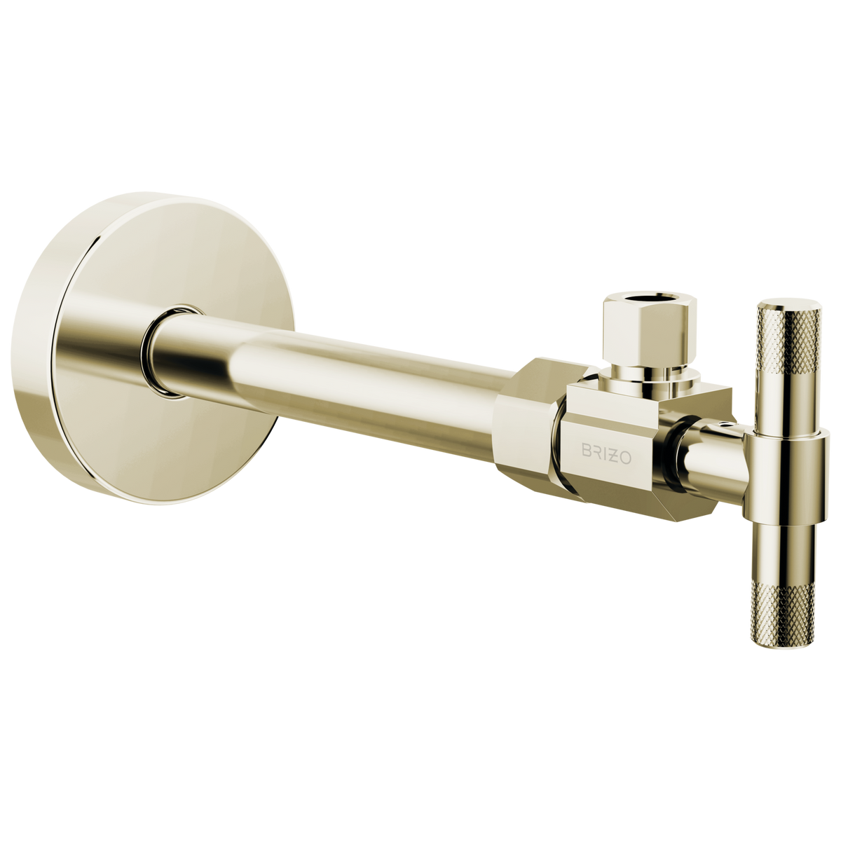 Brizo Angled Supply Stop Valve with Lever Handle - Brilliance® Polished Nickel