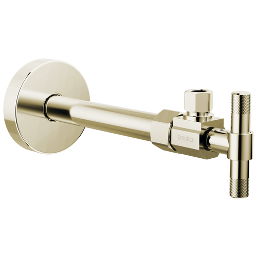 Brizo Angled Supply Stop Valve with Lever Handle - Brilliance® Polished Nickel