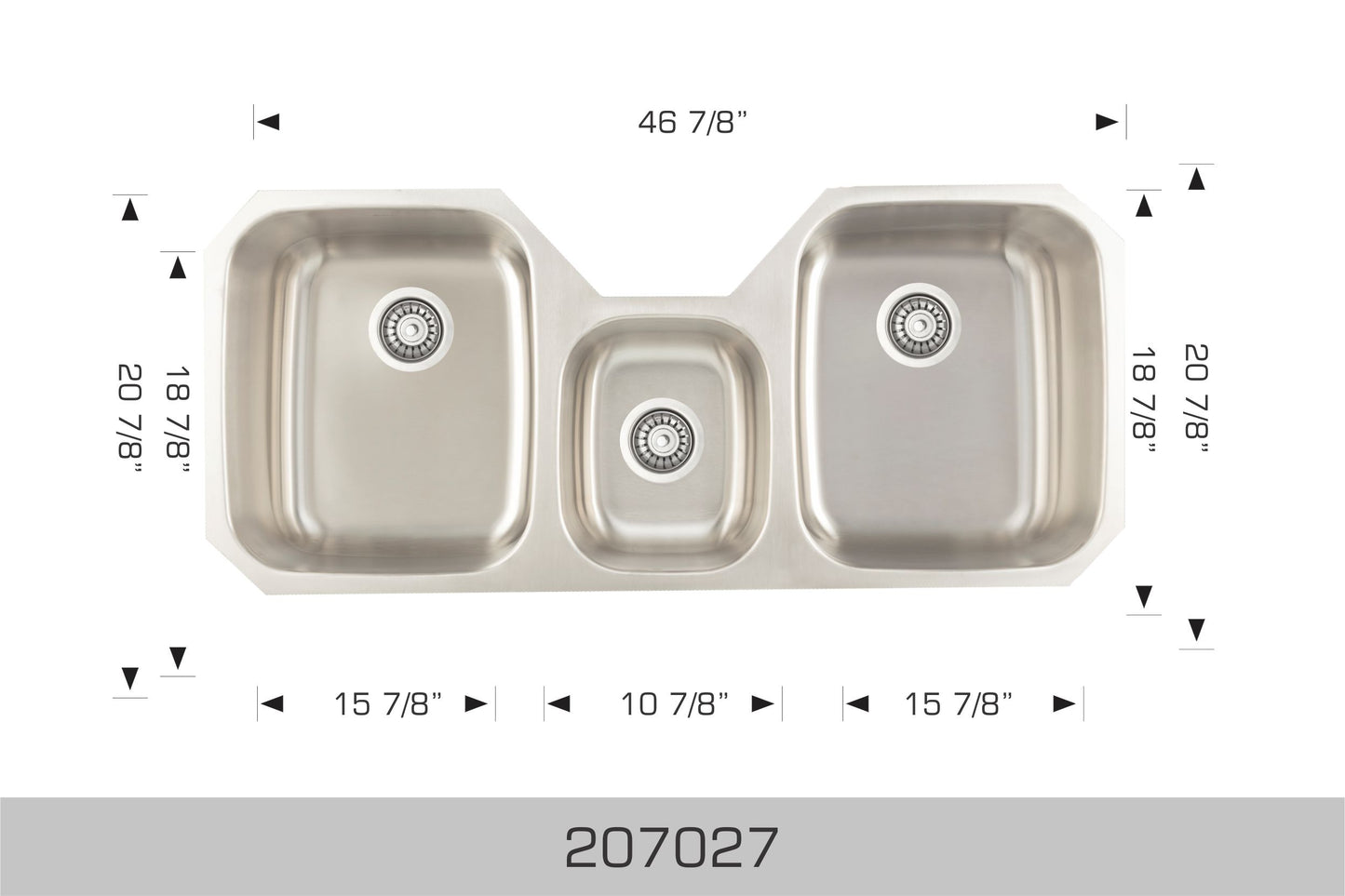 Bosco Builder Series Undermount Sink 47 x 21