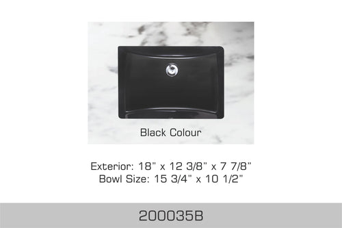 Bosco Undermount Bathroom Sink 18 x 12.5"