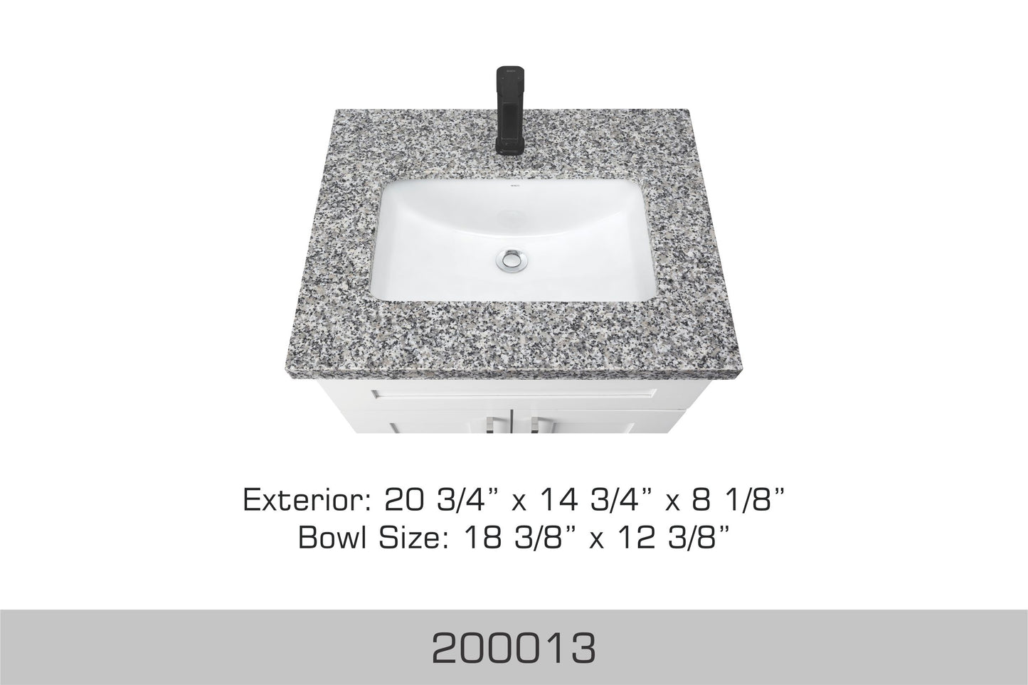 Bosco Undermount Bathroom Sink 20 3/4″ x 14 3/4″