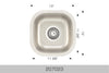 Bosco Builder Series Undermount Sink 13 x 13