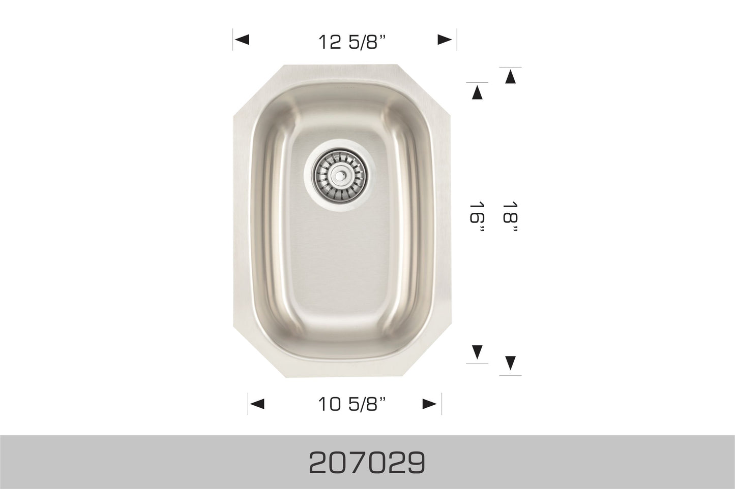 Bosco Builder Series Undermount Sink 12 x 18