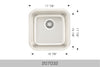 Bosco Builder Series Undermount Sink 18 x 18