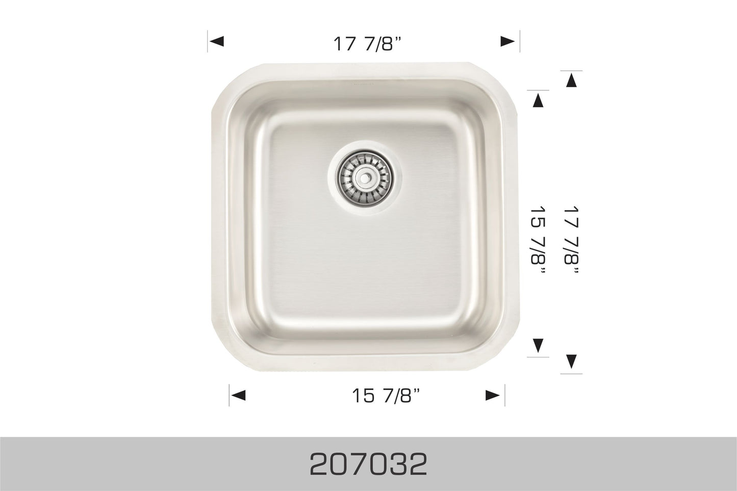 Bosco Builder Series Undermount Sink 18 x 18