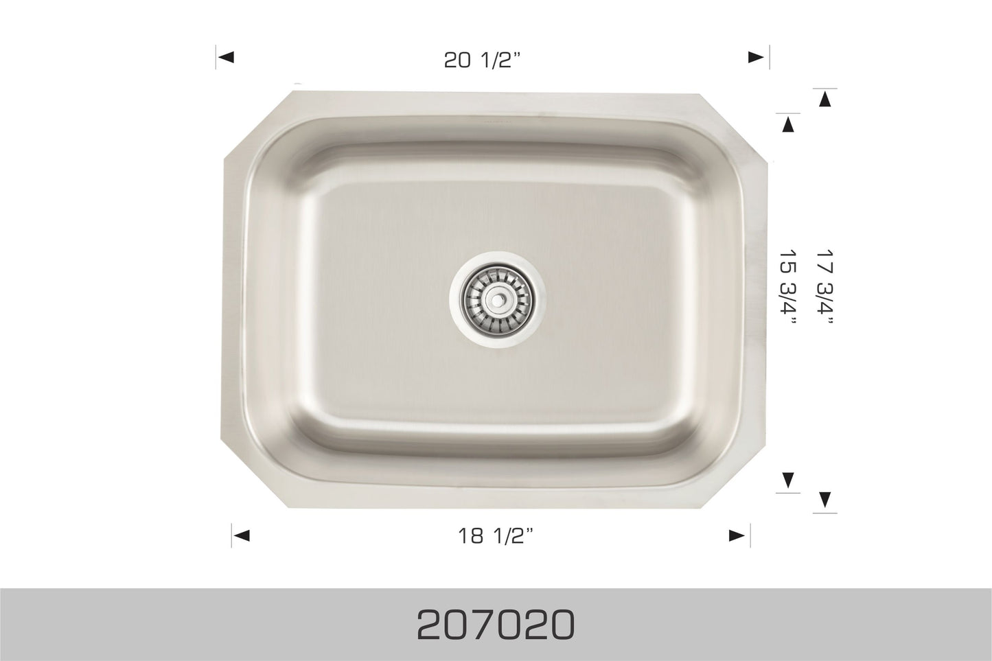 Bosco Builder Series Undermount Sink 20.5 x 17