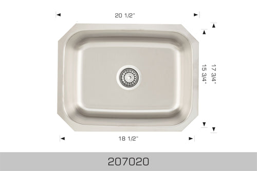 Bosco Builder Series Undermount Sink 20.5 x 17