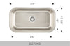 Bosco Builder Series Undermount Sink 27 x 18