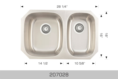 Bosco Builder Series Undermount Sink 28 x 18