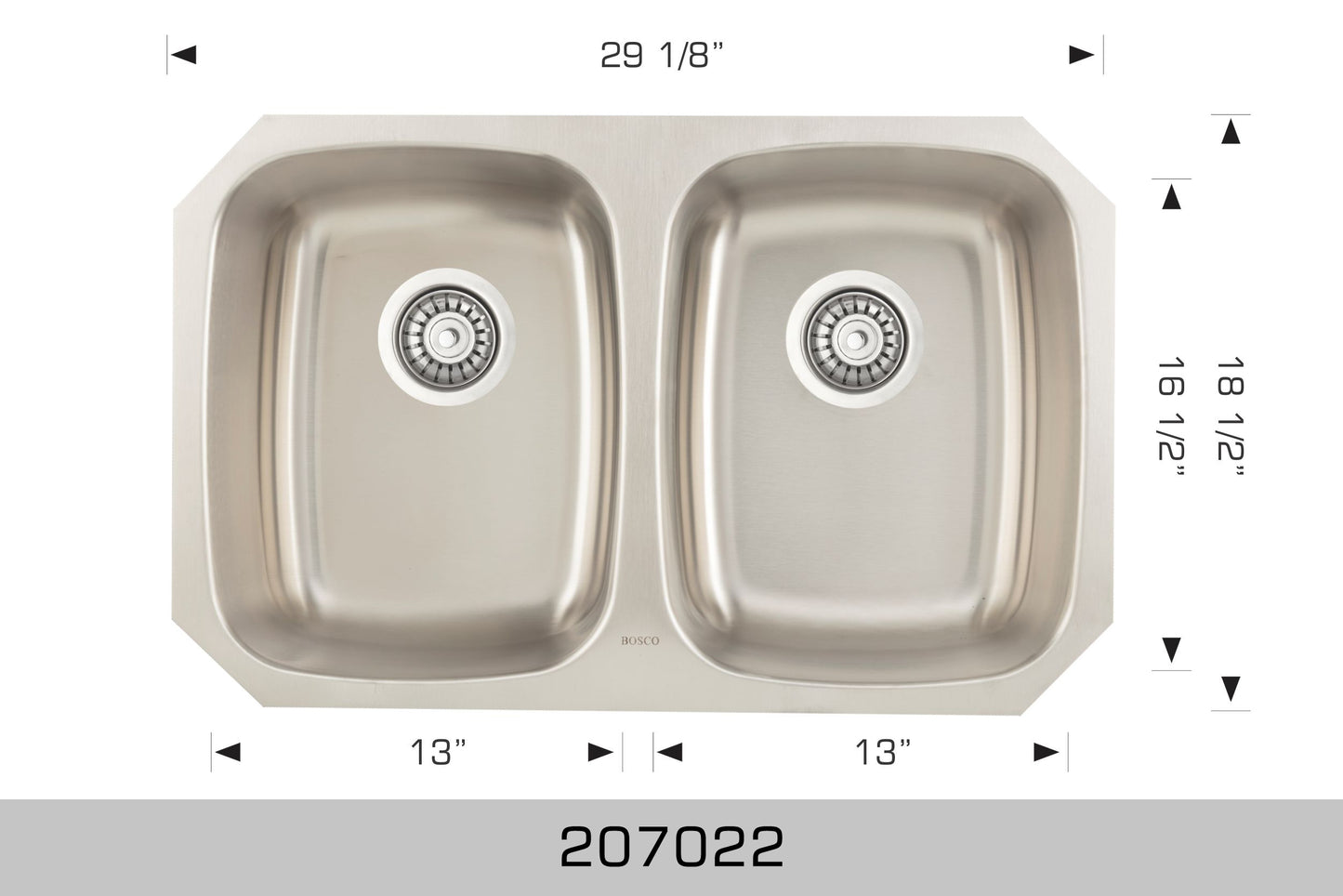 Bosco Builder Series Undermount Sink 29 x 18.5