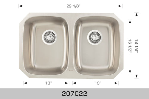 Bosco Builder Series Undermount Sink 29 x 18.5