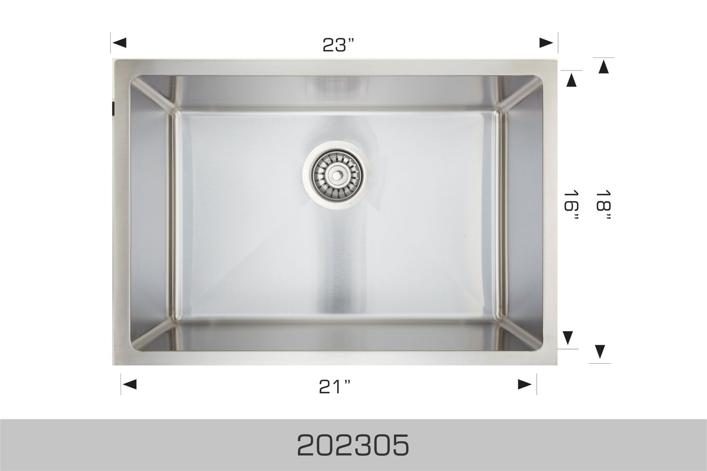 Bosco 202305 Stainless Steel Undermount Sink