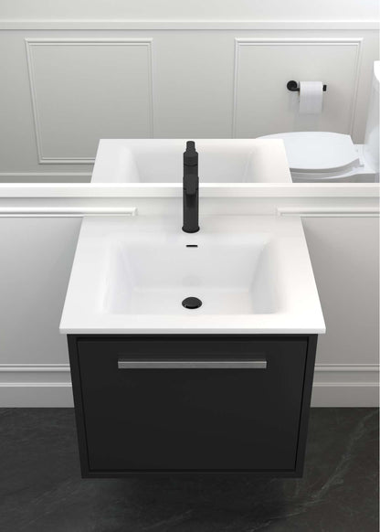 Contac Connell – COBV2117 – 21″ Wall-Hung Vanity with Top in Black