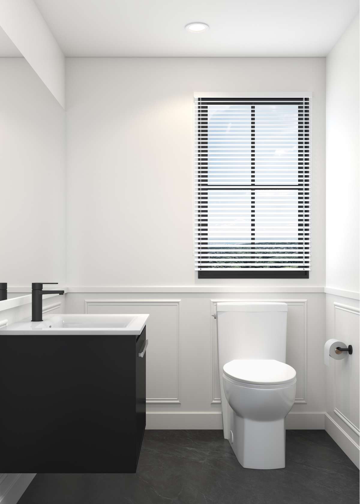 Contac Connell – COBV2117 – 21″ Wall-Hung Vanity with Top in Black
