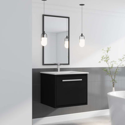 Contac Connell – COBV2117 – 21″ Wall-Hung Vanity with Top in Black