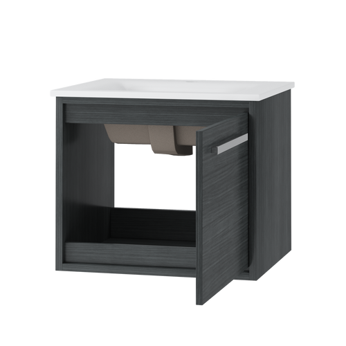 Contac Connell- CORGV2117- 21″ Wall-Hung Vanity with Top in Rustic Grey