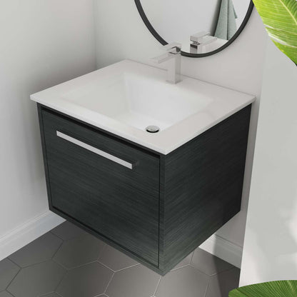 Contac Connell- CORGV2117- 21″ Wall-Hung Vanity with Top in Rustic Grey