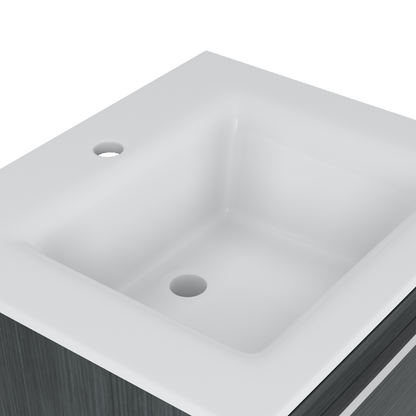 Contac Connell- CORGV2117- 21″ Wall-Hung Vanity with Top in Rustic Grey