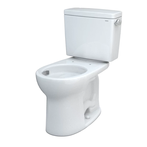 Drake® Two-piece Toilet, 1.28 GPF, Round Bowl - Universal Height Less Seat