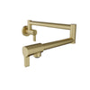 Baril Single-hole wall-mounted pot filler with two handles