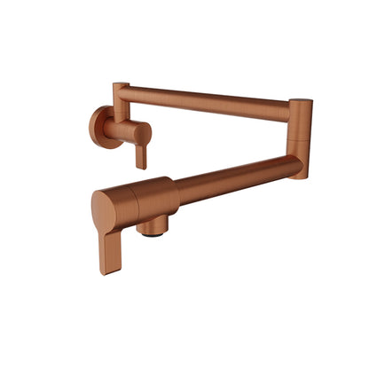 Baril Single-hole wall-mounted pot filler with two handles