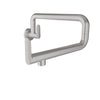 Baril Stainless steel single-hole wall-mounted pot filler with two handles