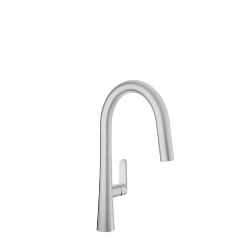 Baril Outdoor stainless steel kitchen faucet with 2-function pull-down spray