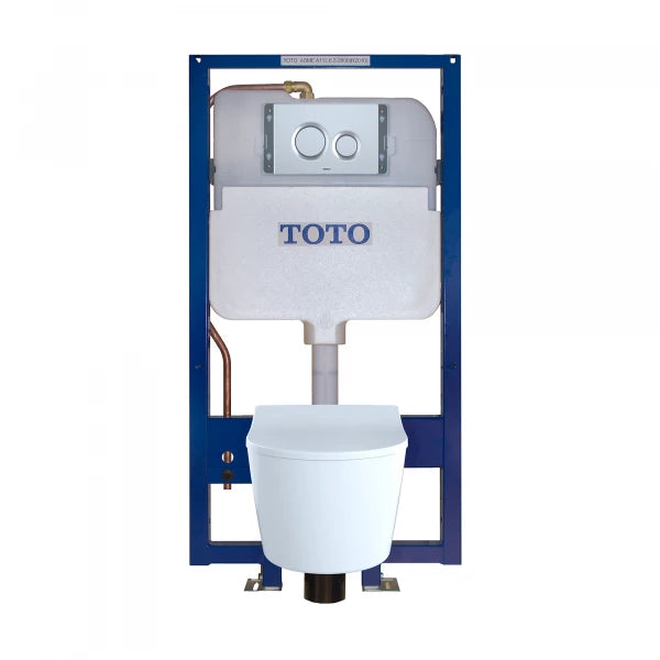 Toto Rp Wall Hung Toilet & In-Wall Tank System 1.28/0.9 Gpf