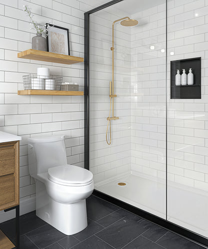 Cali 4.8 LPF / 1.28 GPF UNLINED ELONGATED ONE PIECE TOILET