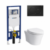 Toto AP Dual-Flush Wall-Mounted Toilet with Geberit Carrier & Seat (1.28/0.9 gpf)