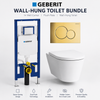 Laufen Two-Piece With Geberit - Kartell Wall-Hung Toilet System – Seat Included