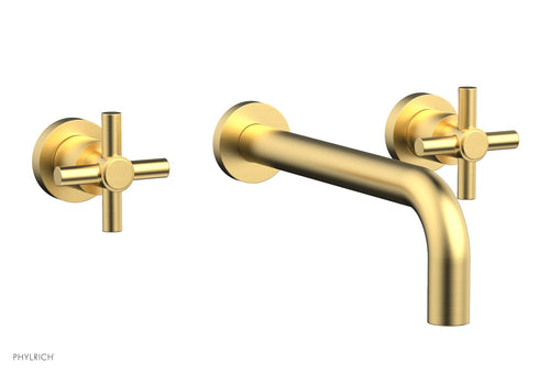 Phylrich Basic Wall Tub Set 10" Spout - Tubular Cross Handles D1134-10